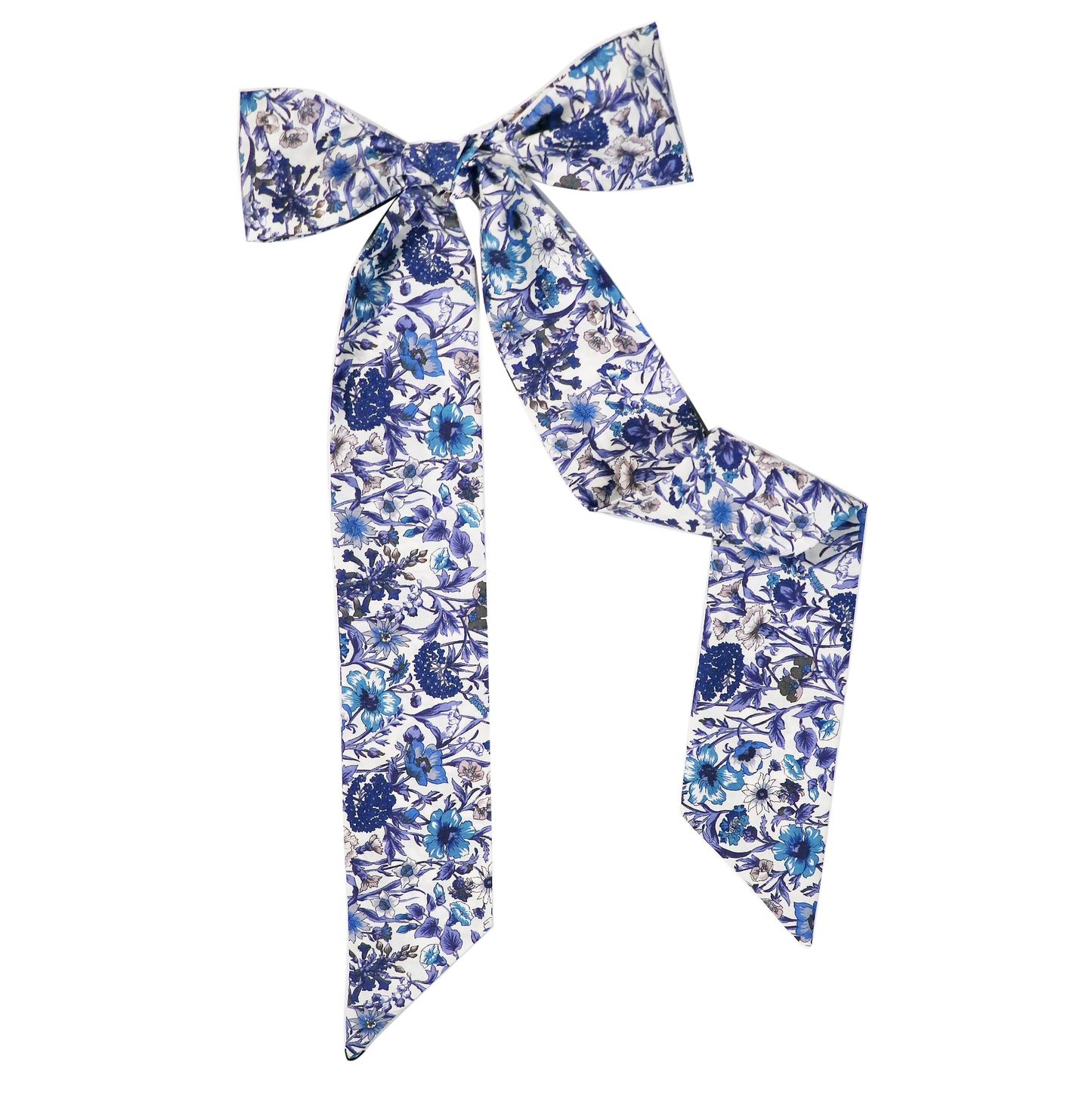 The Rachel Twilly tied into a bow on a white background.