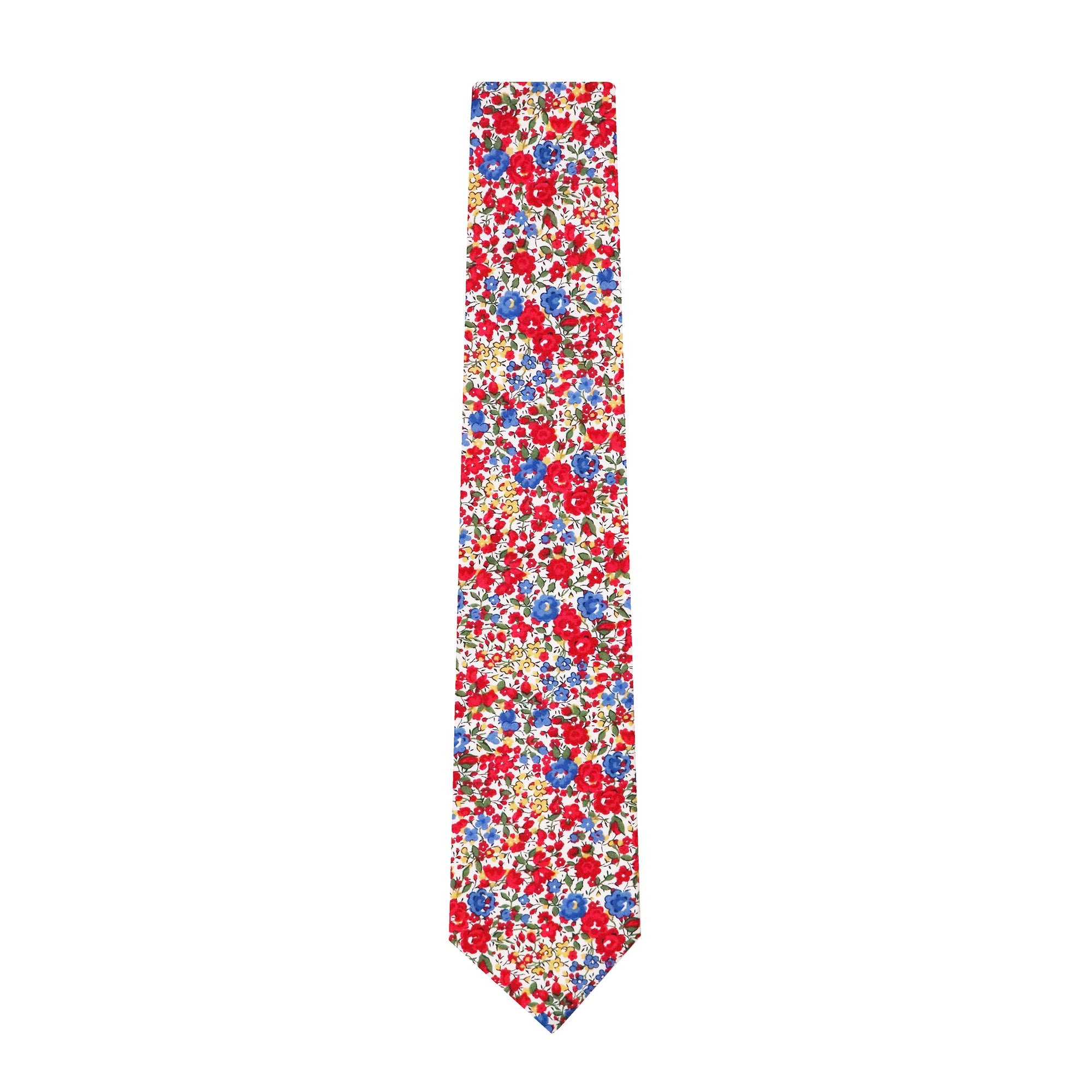 Liberty cotton classic floral tie made in New Zealand by Parisian in Emma and Georgina Design