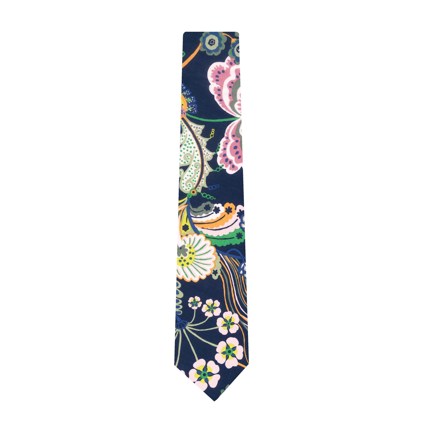 The Symphony Tie folded in half on a white background.