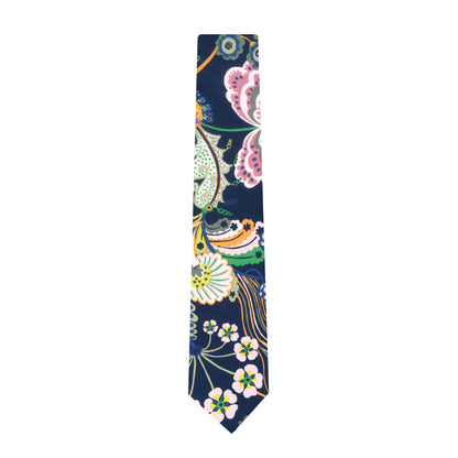 The Symphony Tie folded in half on a white background.
